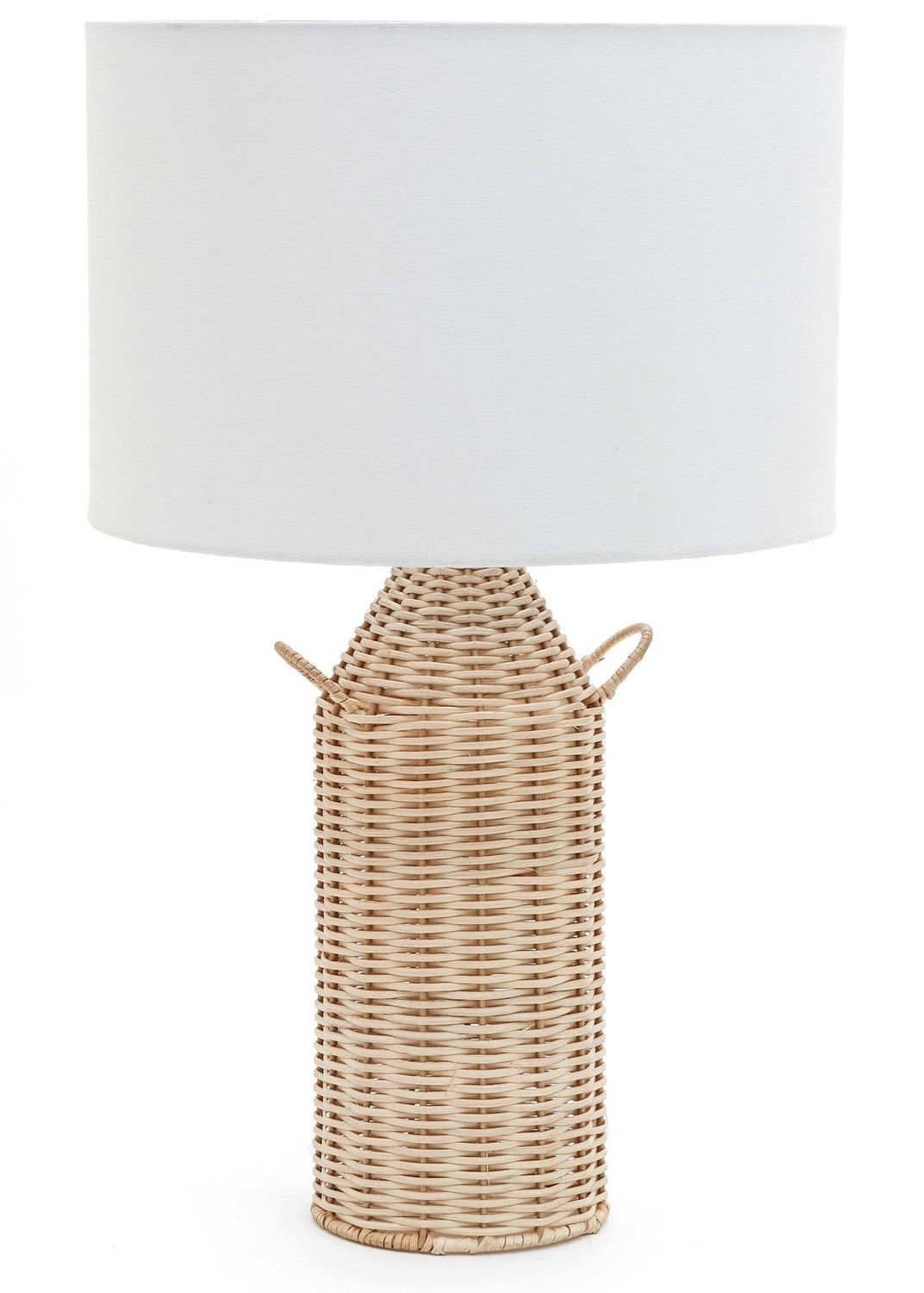 Rattan Linen Table Lamp