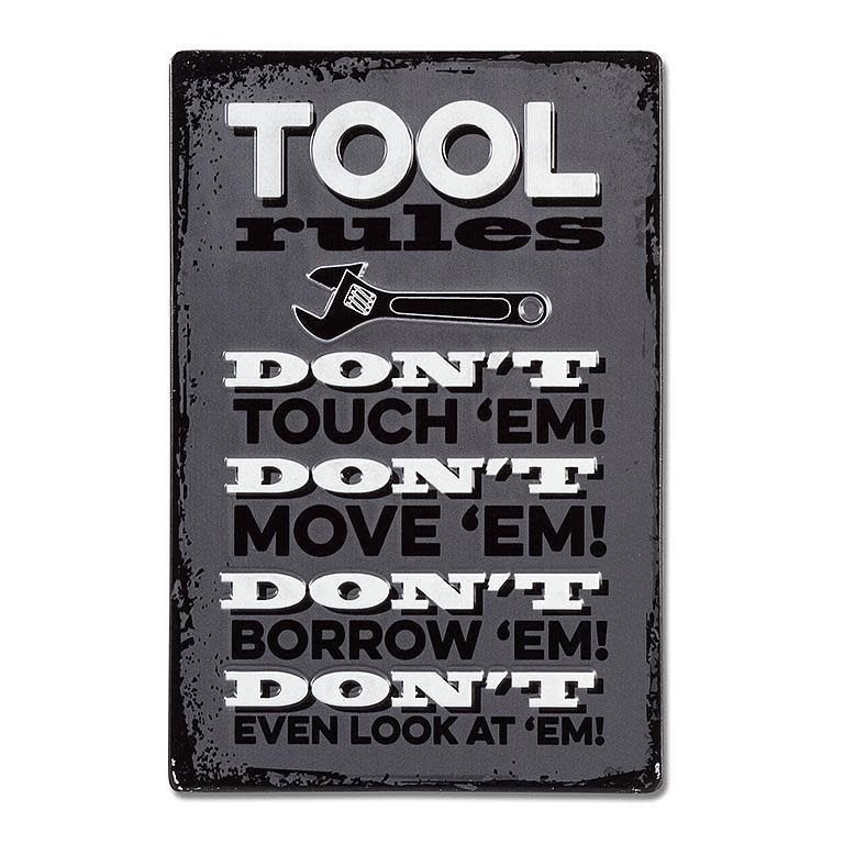 Tool Rules Wall Sign