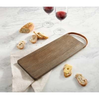 Cheese Board with Leather Handle