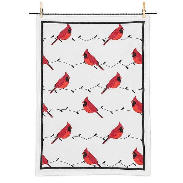 Allover Cardinals Tea Towel