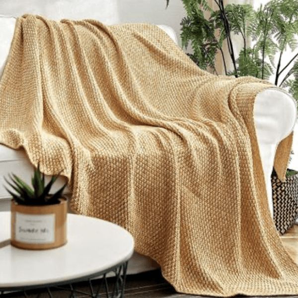 Harmony Throw Mustard