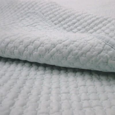 Waffle Robin Egg Queen Quilt and 2 shams