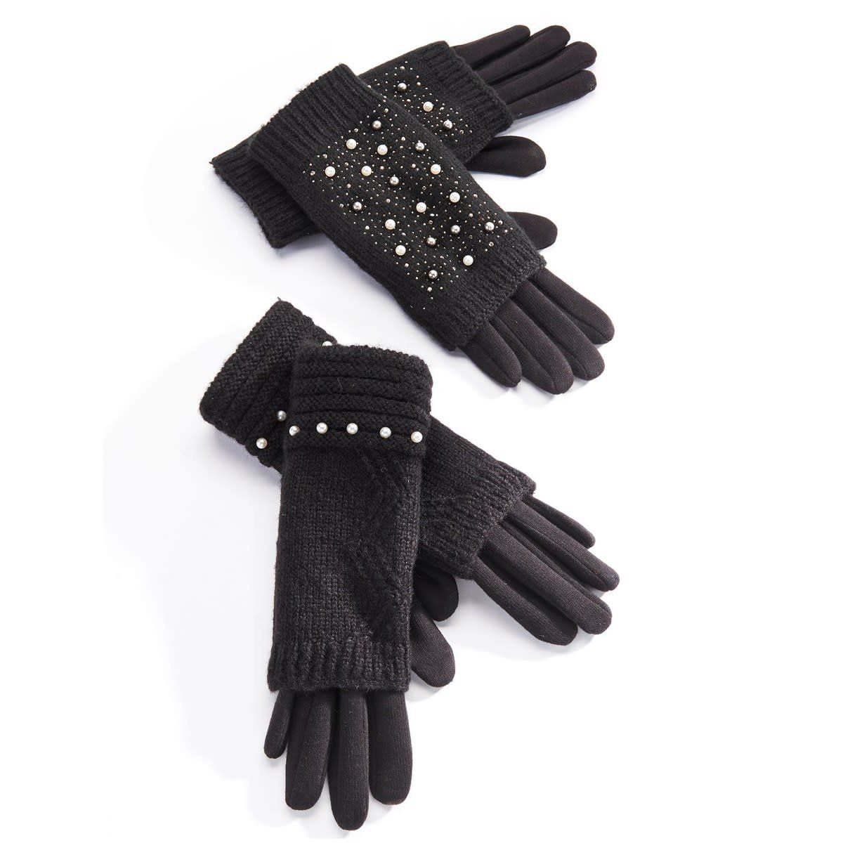 Texting Gloves with Pearls