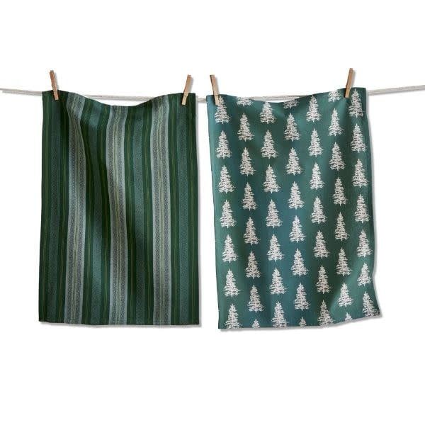 Wilde Pine Tree Dishtowels (set of 2)