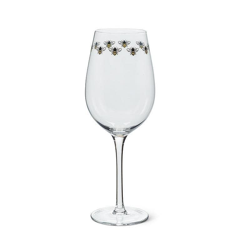 Bee Ring Wine Glass