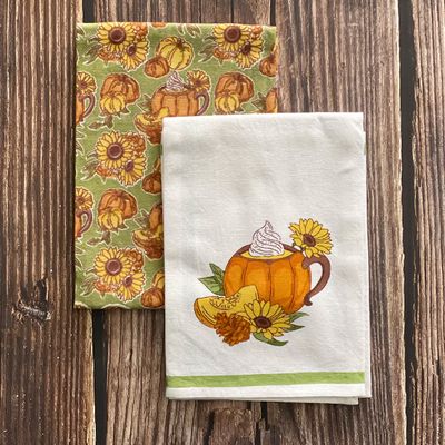 Fall Mood Printed Tea Towel (set of 2)