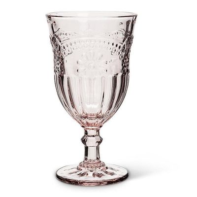 Flower Pink Wine Glass