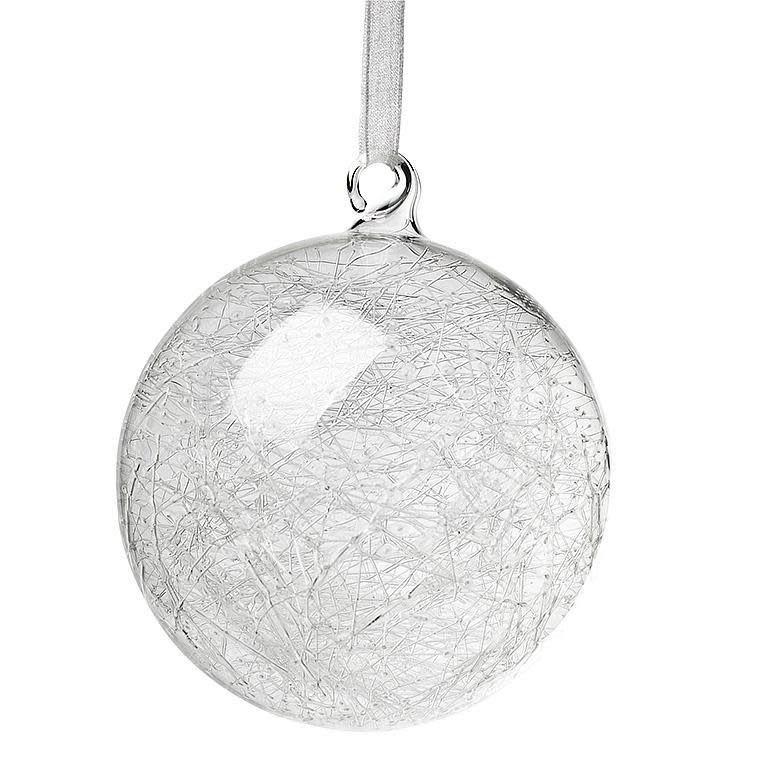 Ball Ornament with Glass Threads