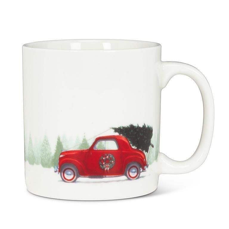 Car &amp; Truck with Trees Mug