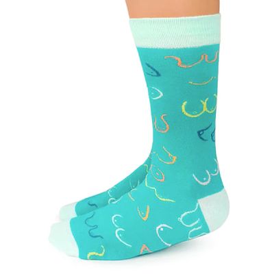 Simply the Breast Teal Socks Small