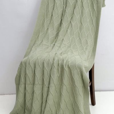 Twist Cable Throw Sage