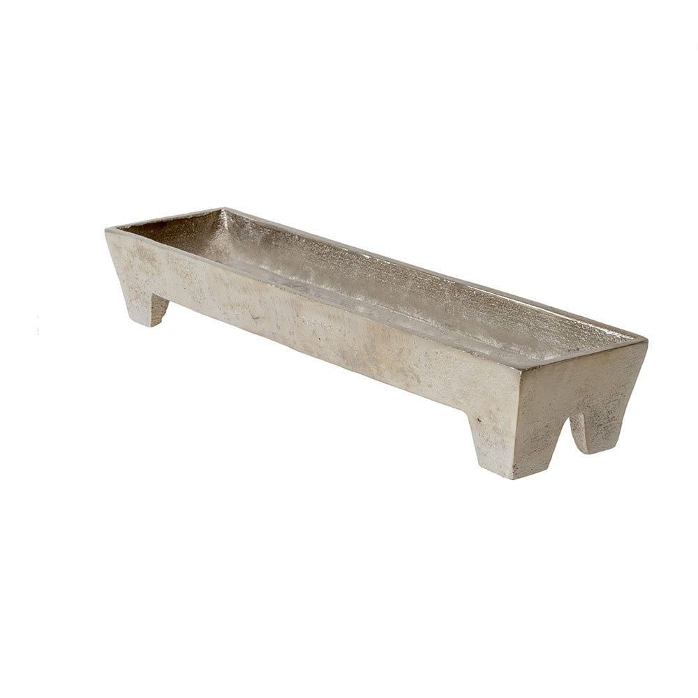 Medium Silver Footed Tray
