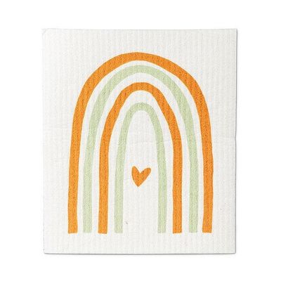 Spongecloth Orange Rainbow
