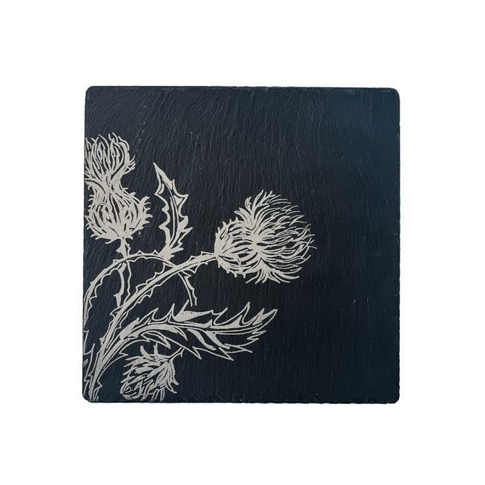 Slate Pot Stand Thistle Trio