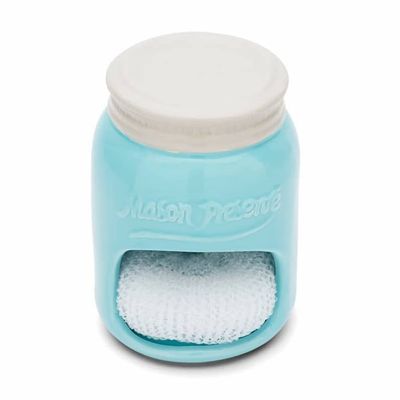Ceramic Mason Jar Sponge Holder