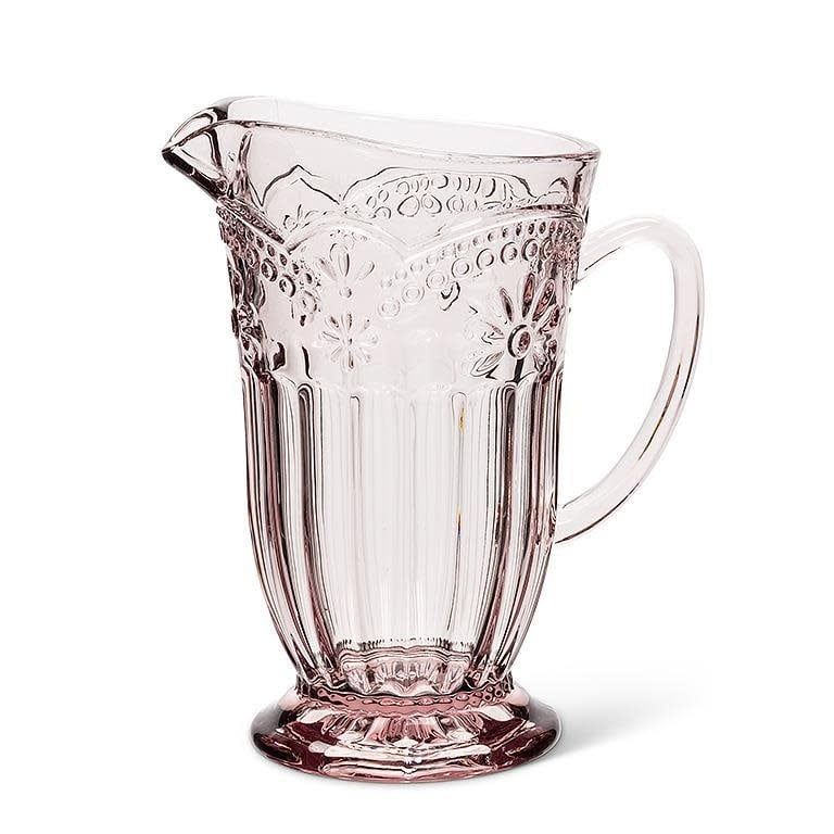 Flower Pink Pedestal Jug