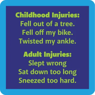 Drinks On Me Coaster - Childhood Injuries