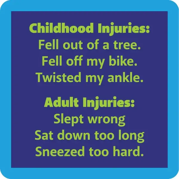 Drinks On Me Coaster - Childhood Injuries