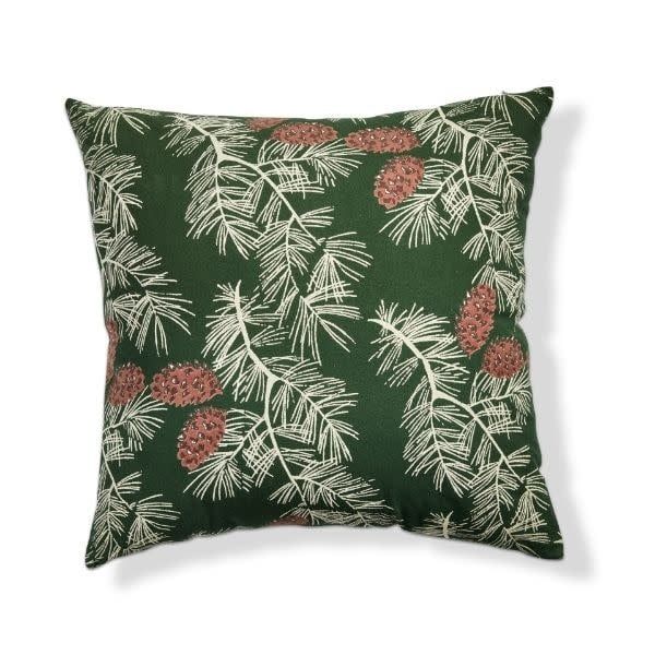 Wilde Pinecone Pillow in Green