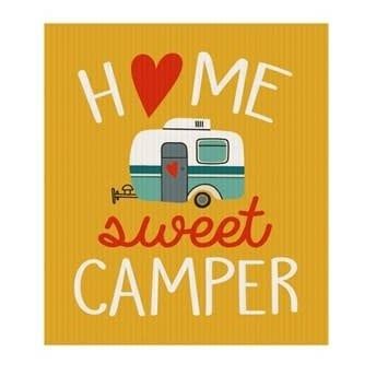 Home Sweet Camper Sponge Cloth
