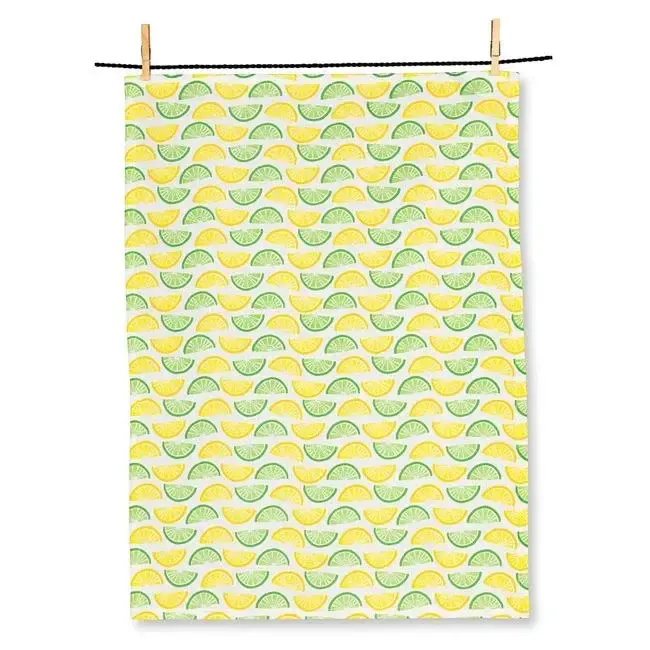 Citrus Print Tea Towel