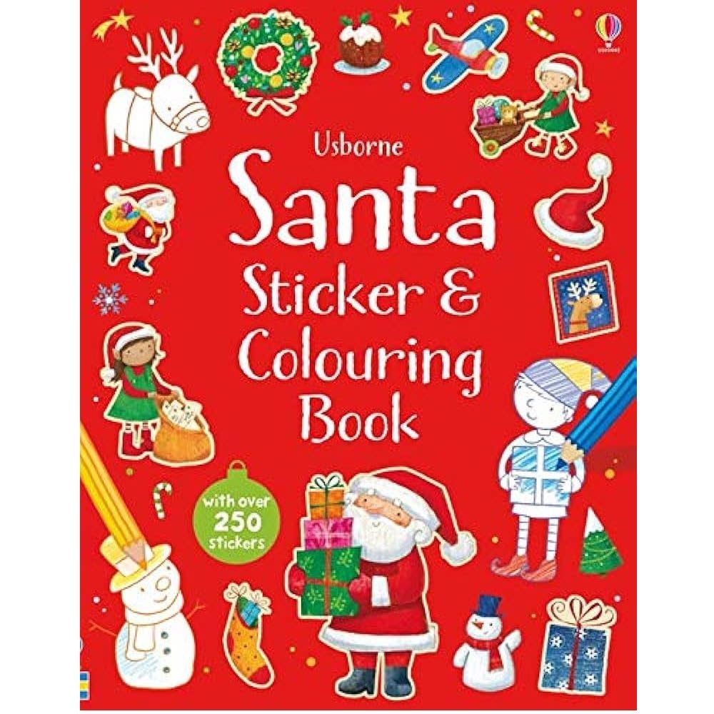 Usborne Santa Sticker &amp; Colouring Book
