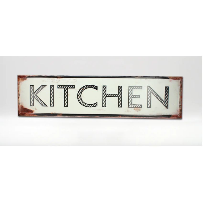 Large Metal Kitchen Sign (40&quot; x 10&quot;)