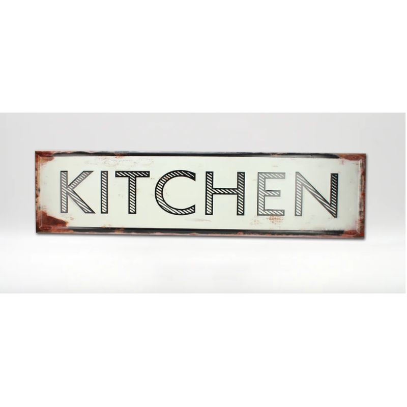 Large Metal Kitchen Sign (40" x 10")
