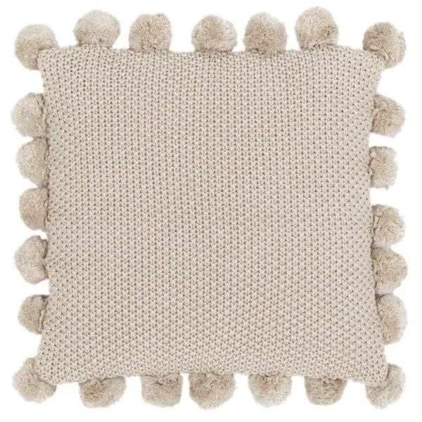 Moss Poms Accent Pillow Off-White