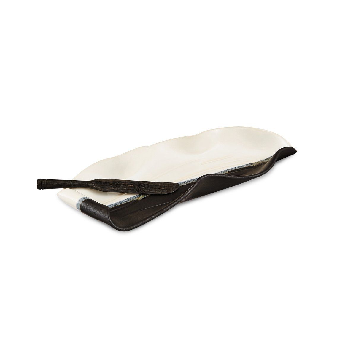 Stick Butter Dish, Color: Black and White
