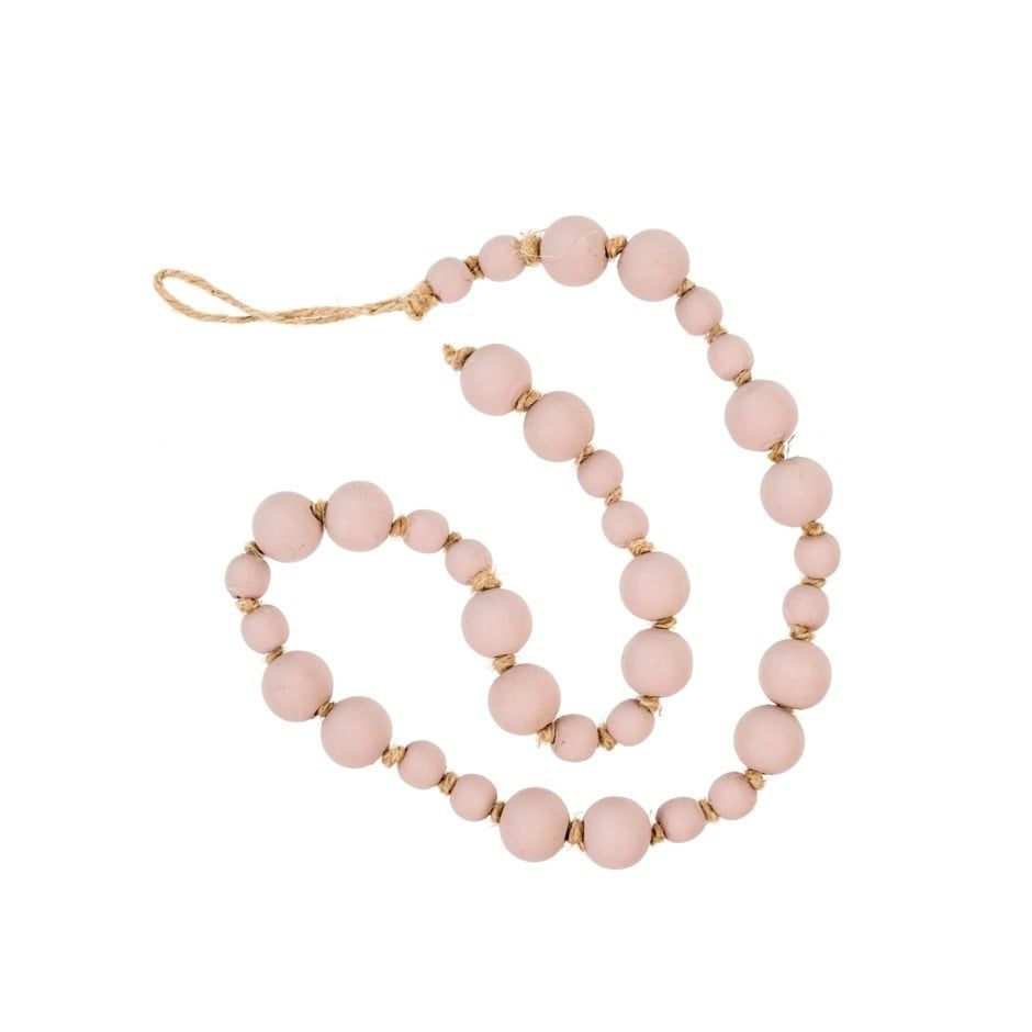 Wooden Prayer Beads, Color: Blush