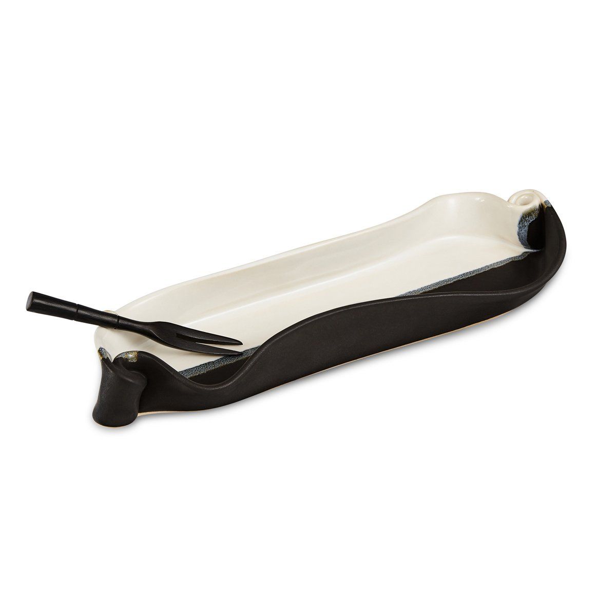 Olive Dish, Color: Black and White