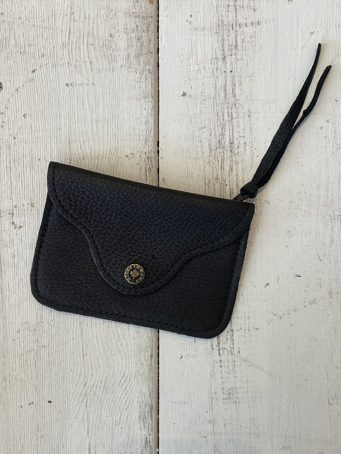 Coin Purses with Zipper &amp; Snap, Color: Black
