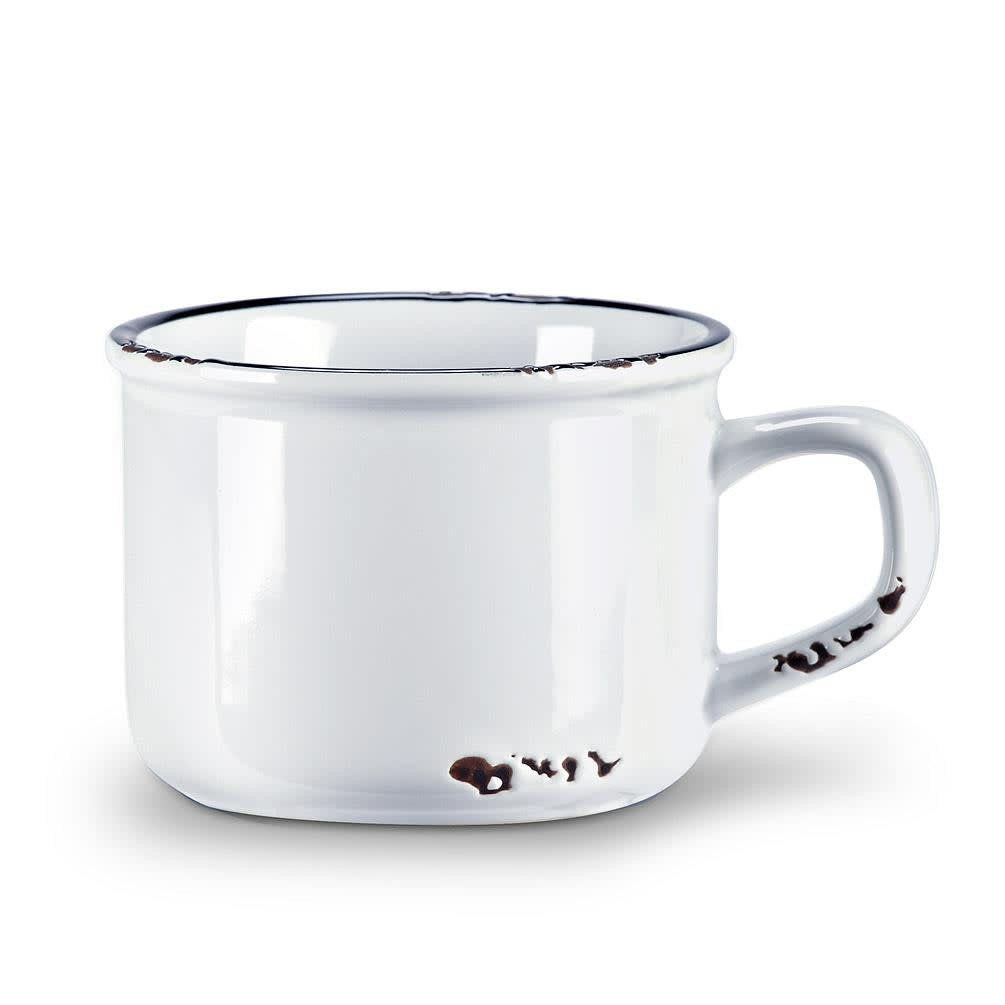 Enamel Look Mug Small, Color: White