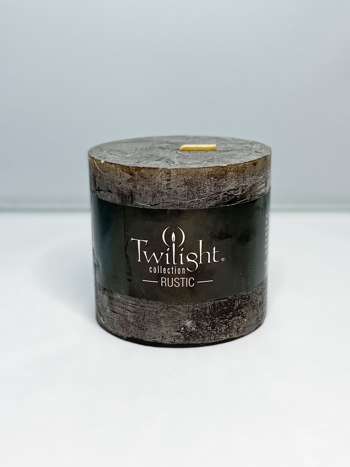 Rustic Pillar Candle Mocha, Size: 3”