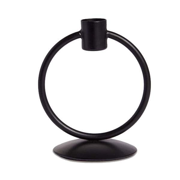 Candle Holder Circle, Color: Black