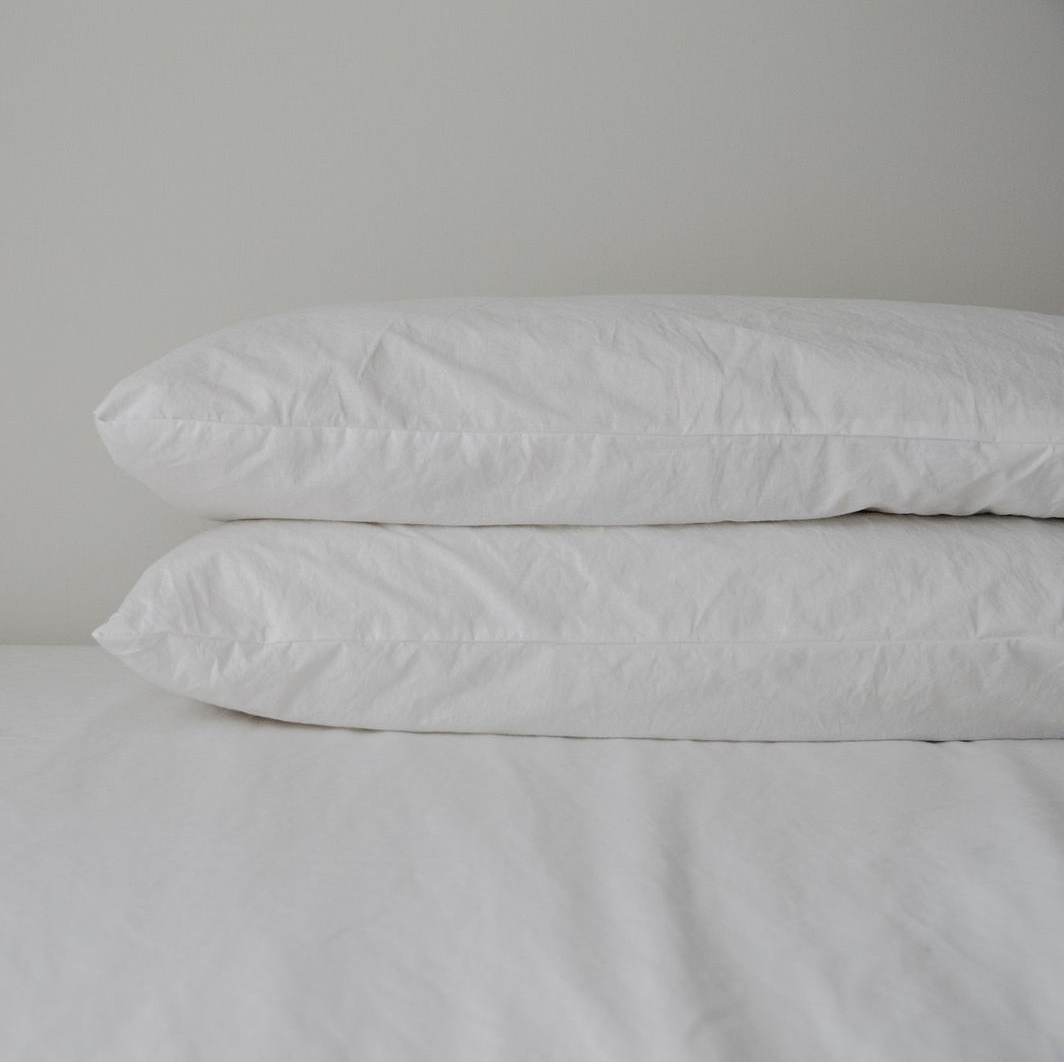 Turkish Cotton Bedding White, Style: Set of 2 Pillow Cases