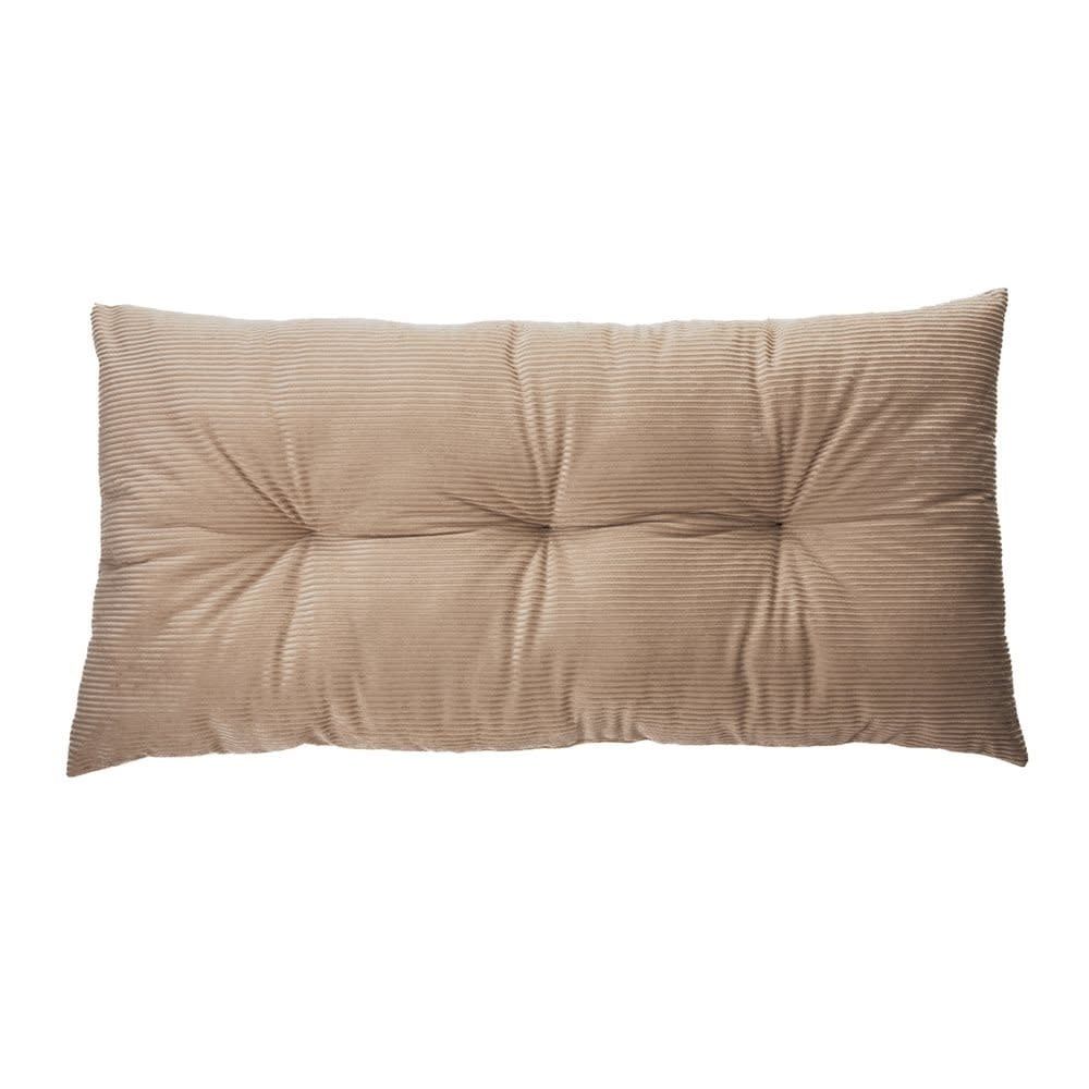 Corduroy Long Decorative Pillow, Color: Taupe