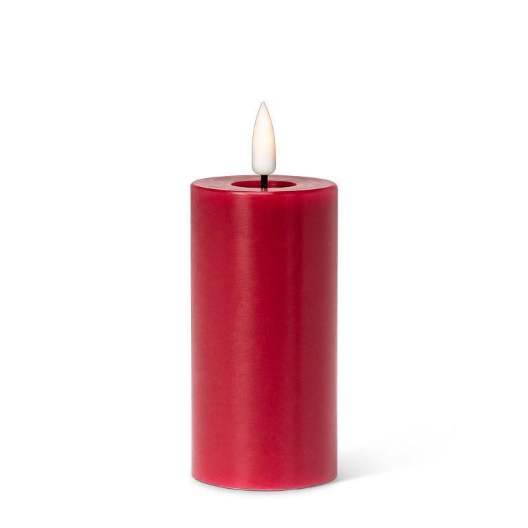 Red LED Candle, Size: 2&quot; x 4&quot; Pillar