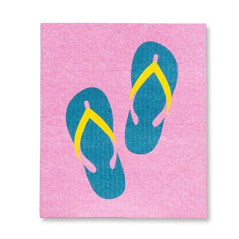 Spongecloth Flip Flops, Color: Single