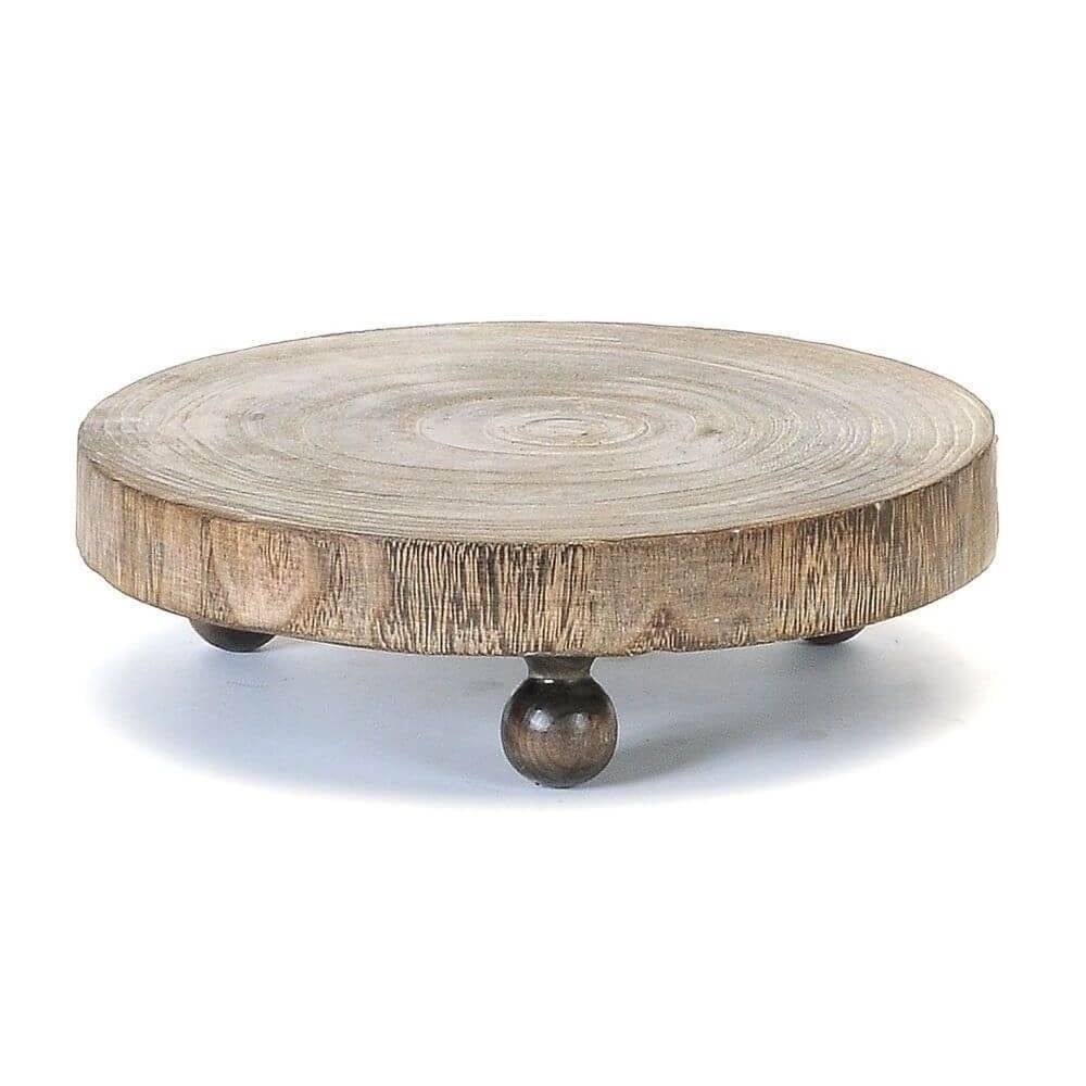 Round Wood Display, Size: 10&quot;