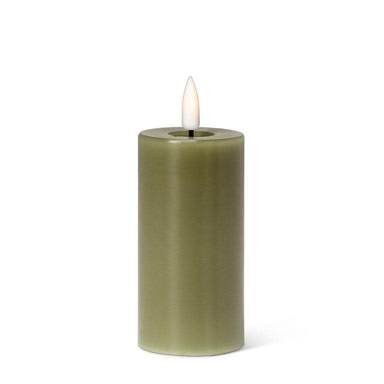 Green LED Candle, Size: 2&quot; x 4&quot; Pillar