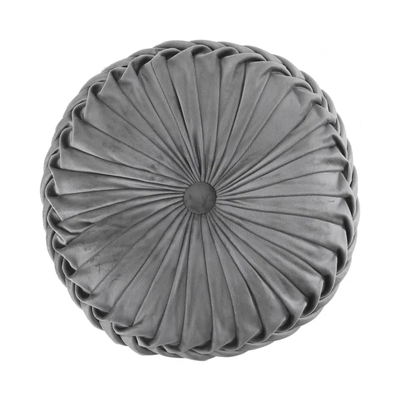 Maeve Round Grey Pillow