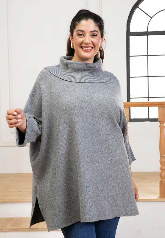 Rachel&#39;s Sweater Tunic Grey O/S