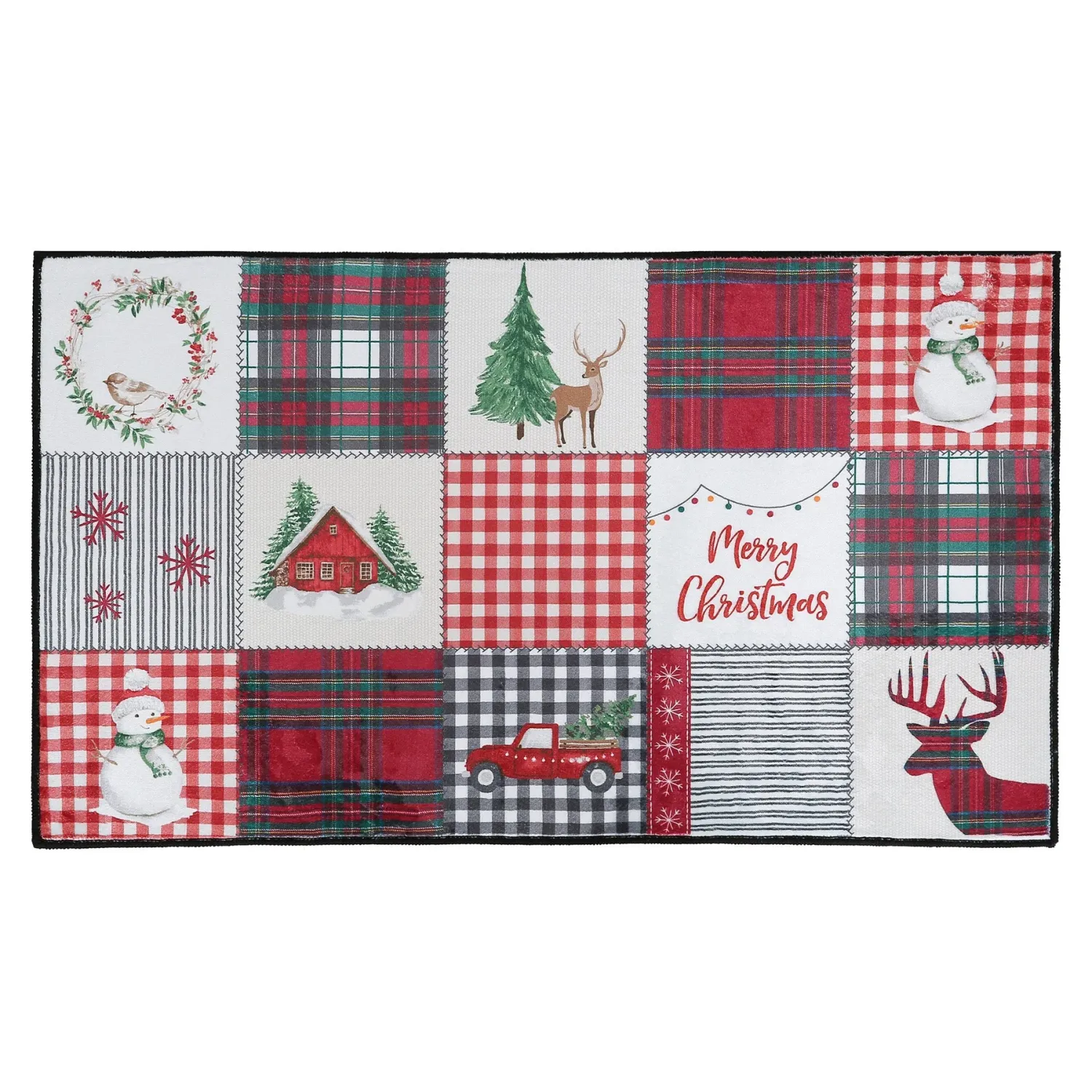 Spencer Plaid Patchwork Rug