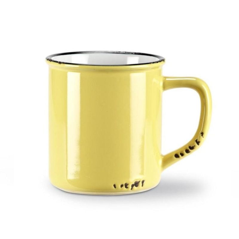 Enamel Look Mug Large, Color: Yellow