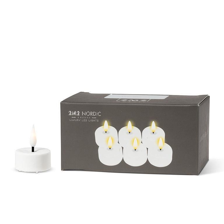 White LED Candle, Size: Tealights set of 6