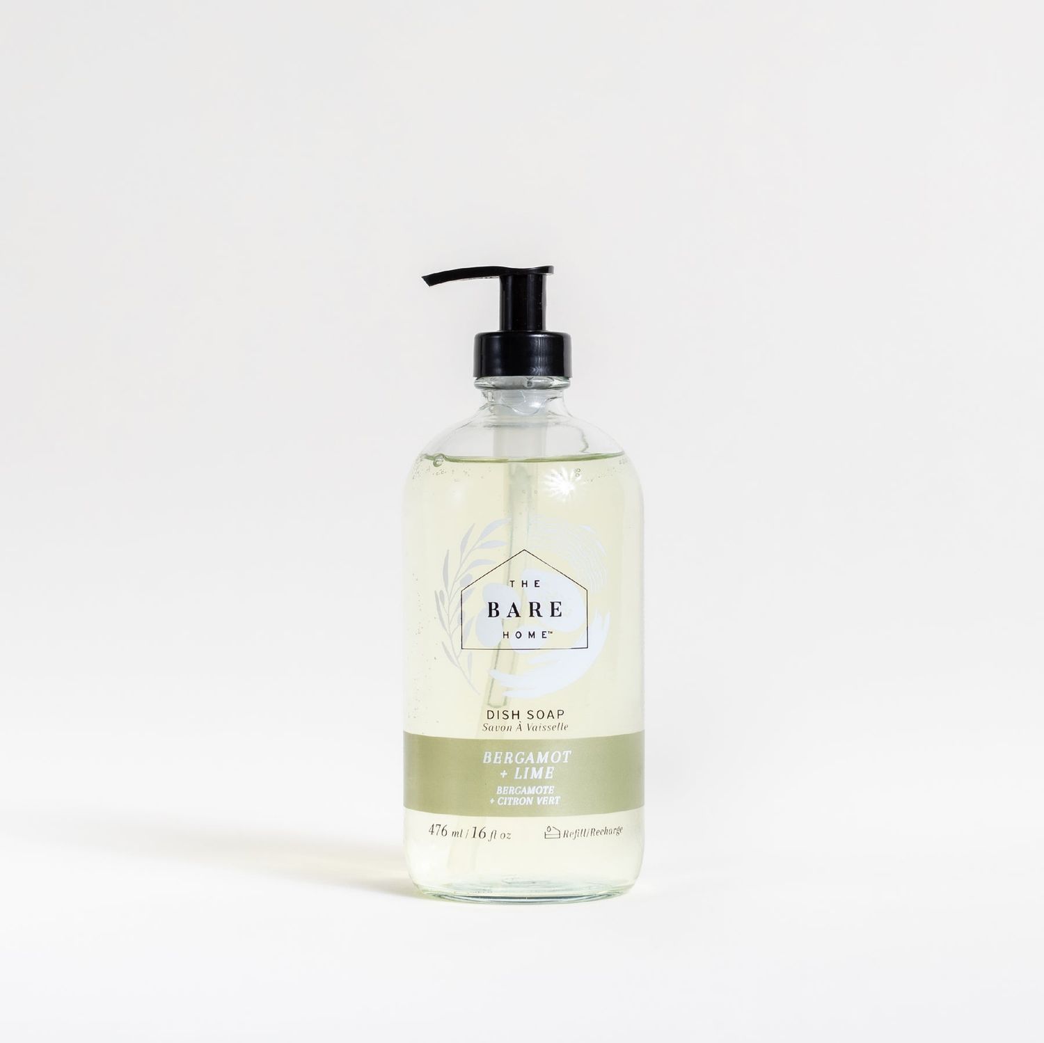 Dish Soap Bergamot &amp; Lime, Size: 476mL