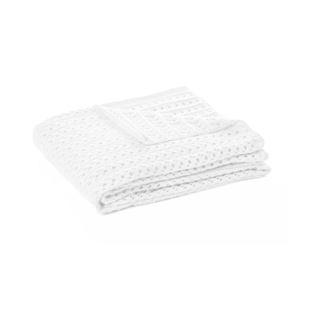 Naja Knit Throw, Color: White