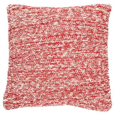 Claudette Knitted Red Pillow